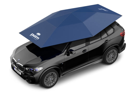 (Blue) Fully Automatic Portable car port - Umbrella